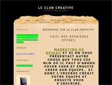 Tablet Screenshot of le-club-creative.fr